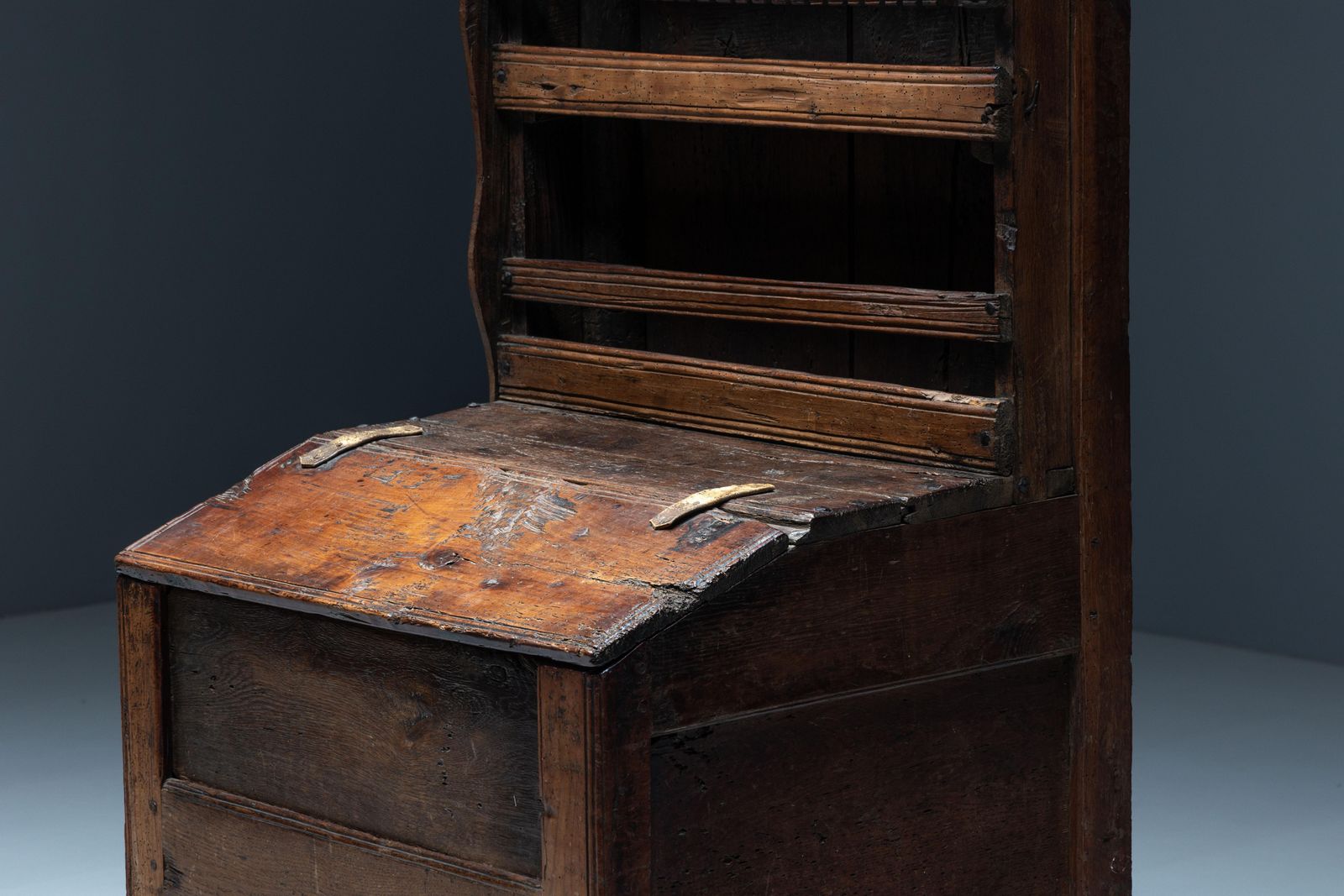 Primitive Folk Art Shelving Cupboard, France, 19th Century photo for sale