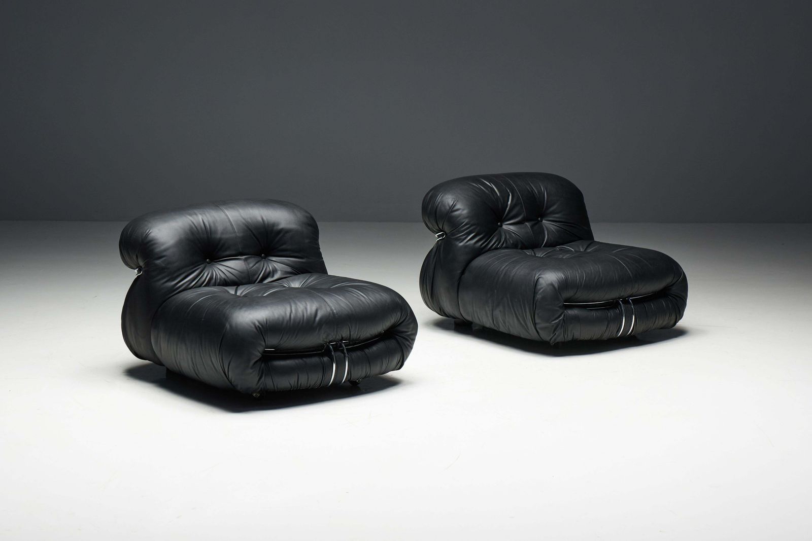 Soriana Lounge Chairs By Afra & Tobia Scarpa For Cassina, Italy, 1970s photo for sale