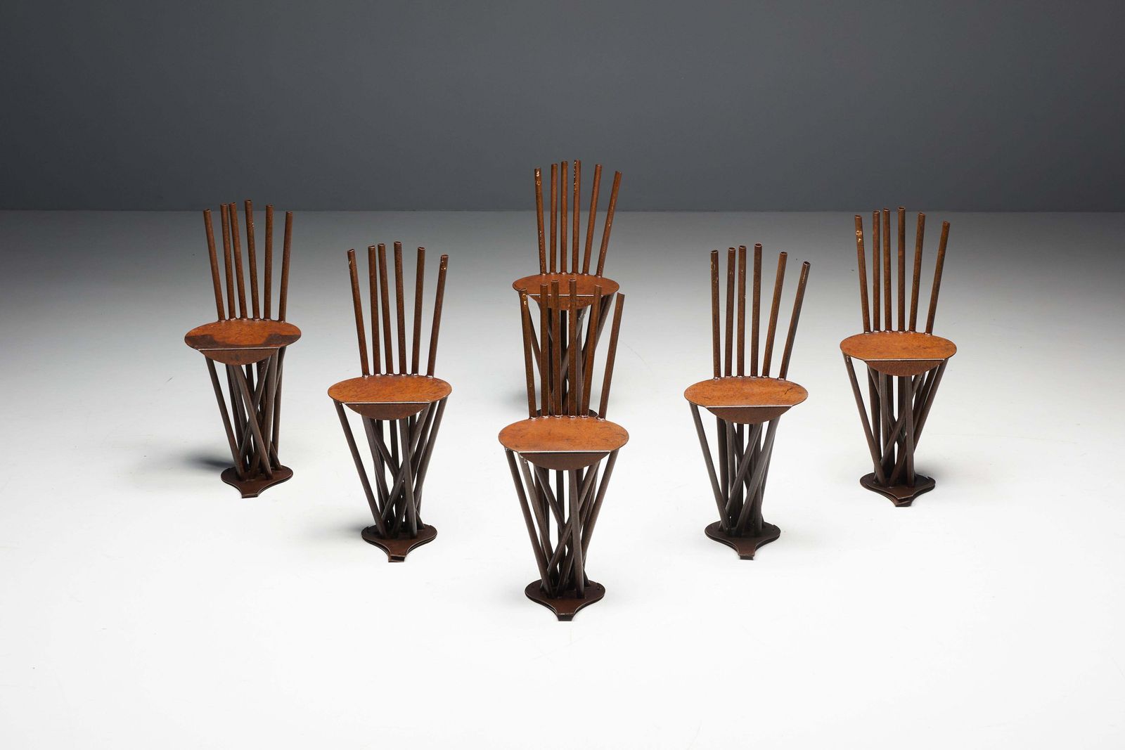 Industrial Wabi Sabi Primitive Chairs, France, 1950s photo furniture