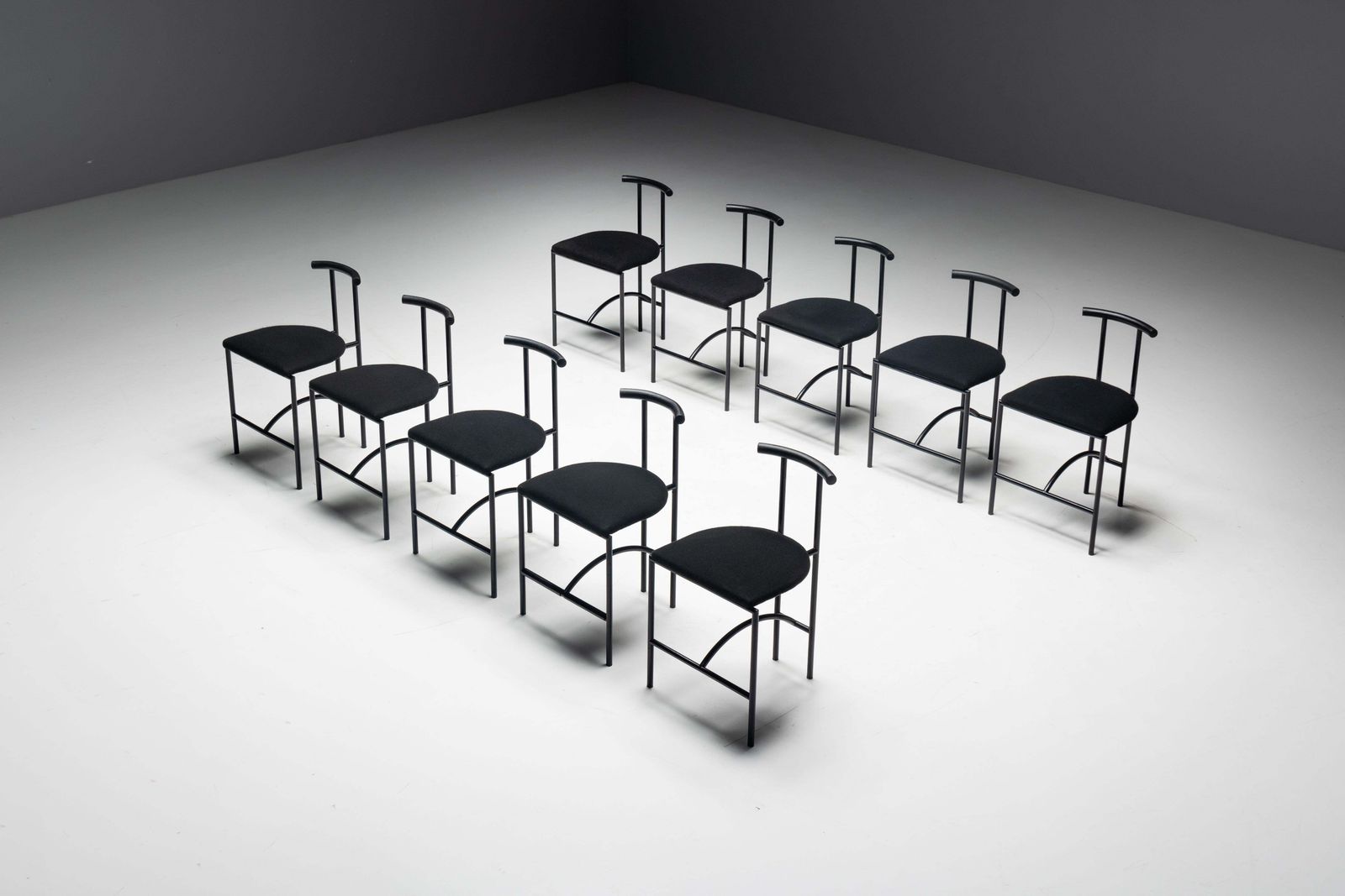 Postmodern "Tokyo" Dining Chairs By Rodney Kinsman For Bieffeplast, Italy, 1980s photo furniture