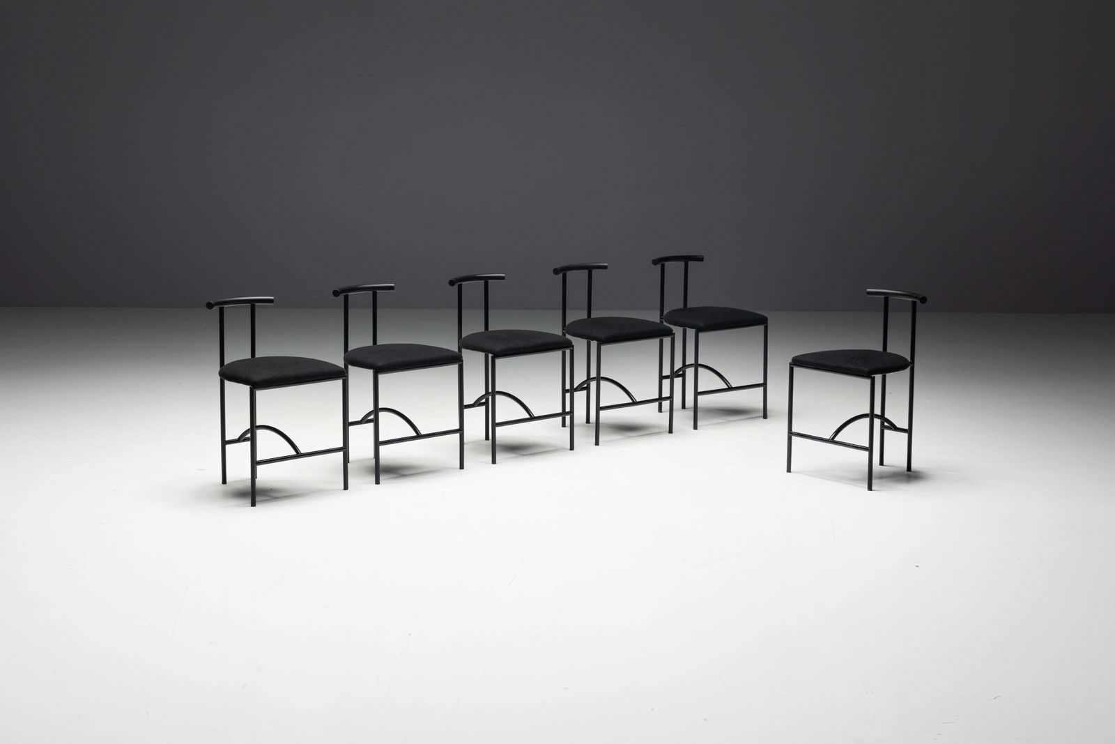 Postmodern "Tokyo" Dining Chairs By Rodney Kinsman For Bieffeplast, Italy, 1980s photo vinterior