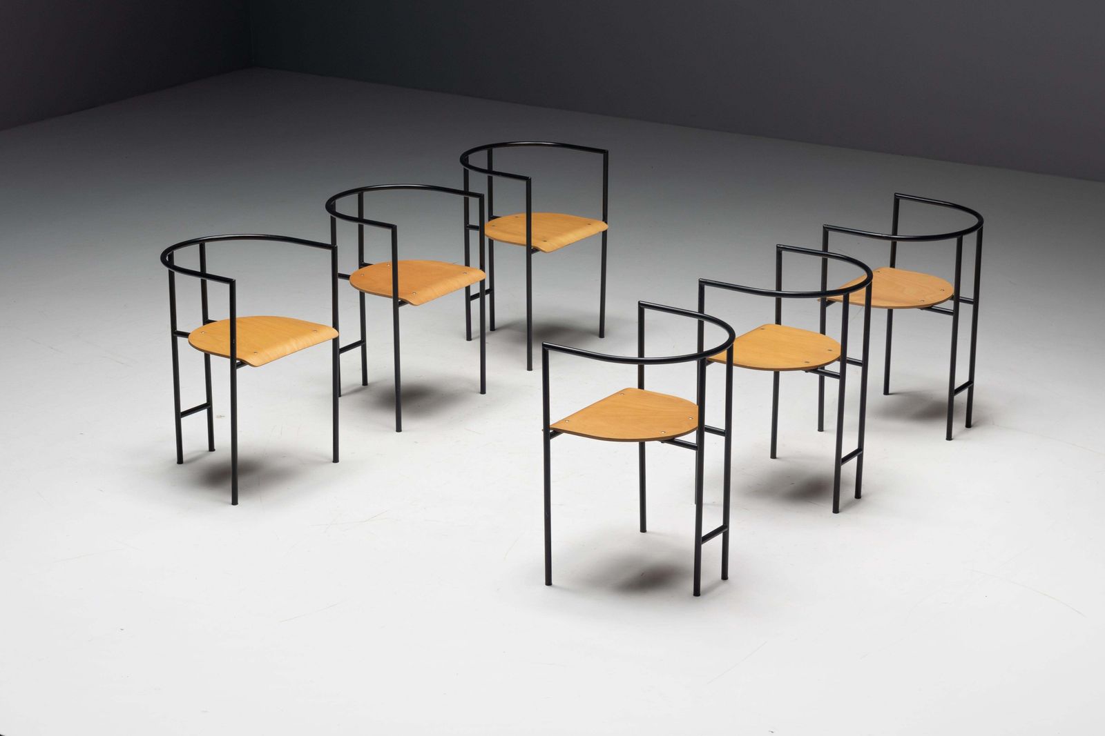 Postmodern "Tokyo" Armchairs By Rodney Kinsman For Bieffeplast, Italy, 1980s photo buy