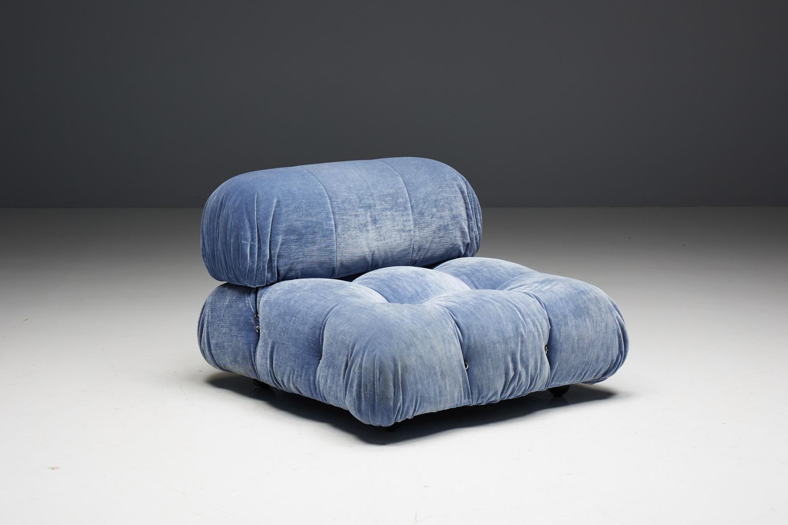 photo buy Blue Velvet Camaleonda Sofa By Mario Bellini For B&B Italia, Italy, 1970s