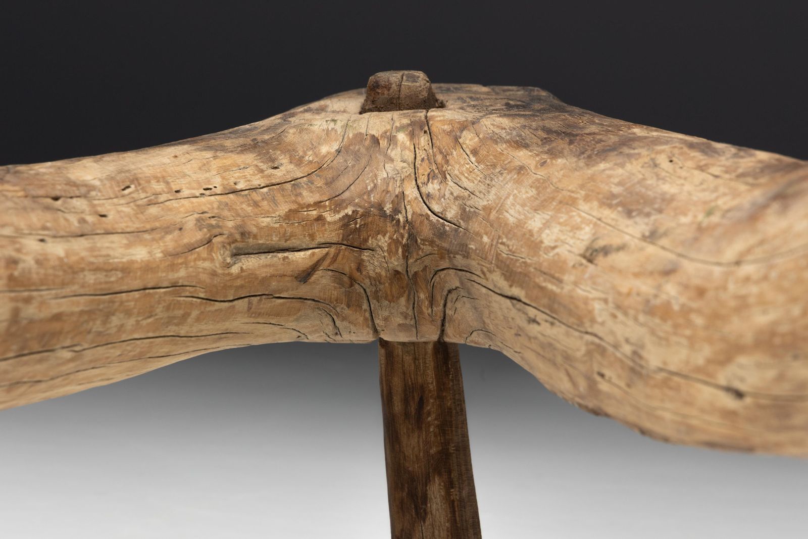 photo for sale Wabi Sabi Primitive Tripod Stool, France, 18th Century