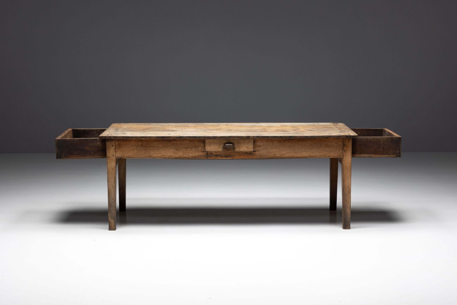 3047.0 Rural Art Populaire Table, France, 19th Century photo