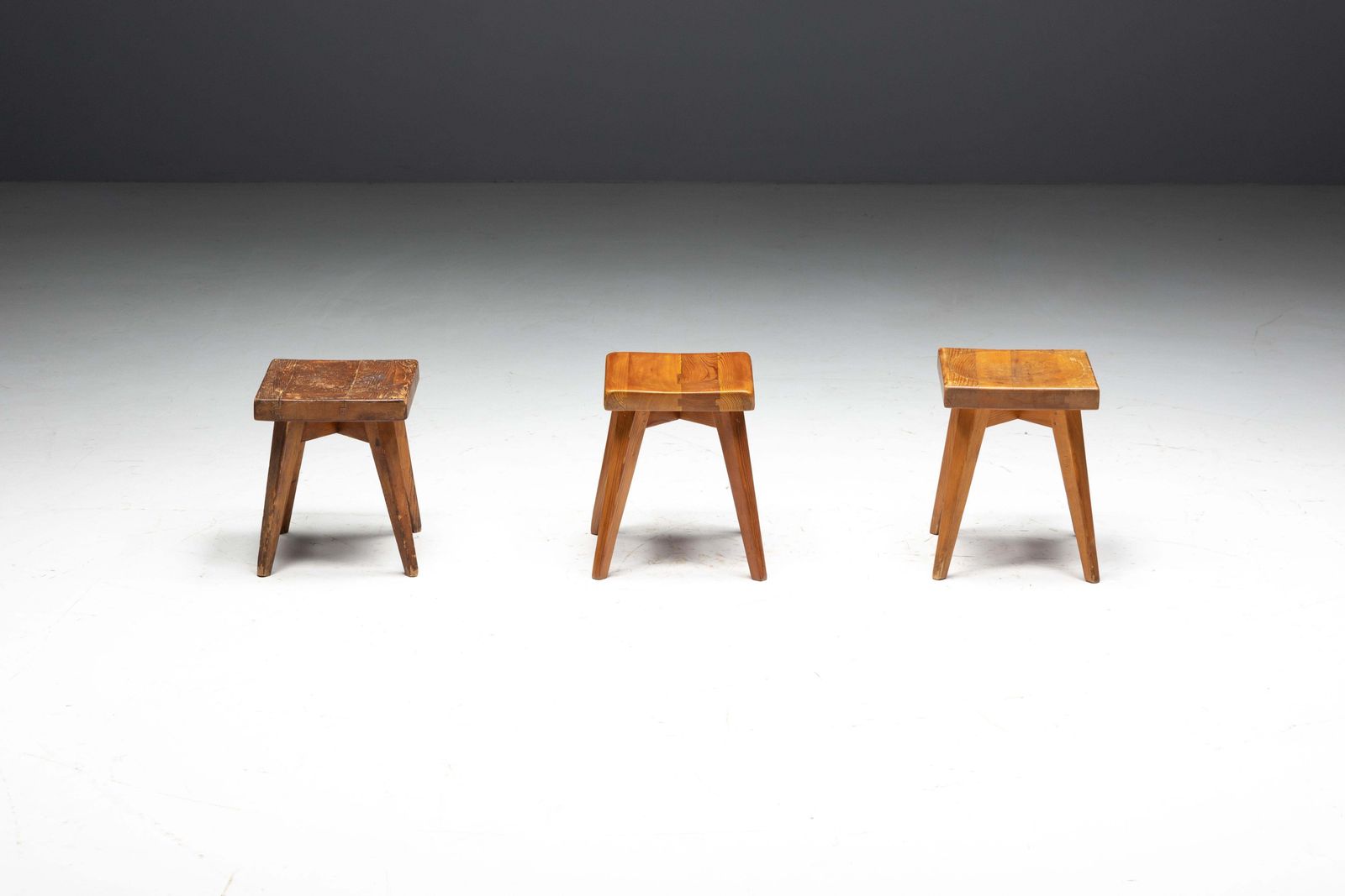 Stools By Christian Durupt And Charlotte Perriand, France, 1960s photo furniture