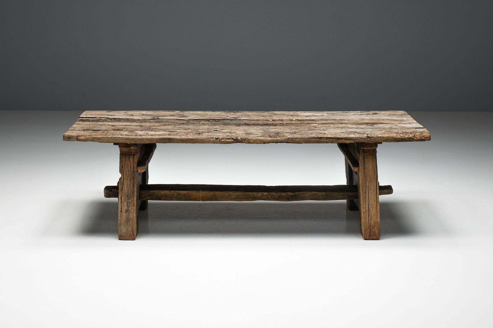 Primitive Wabi Sabi Side Table, France, 19th Century photo Furniture