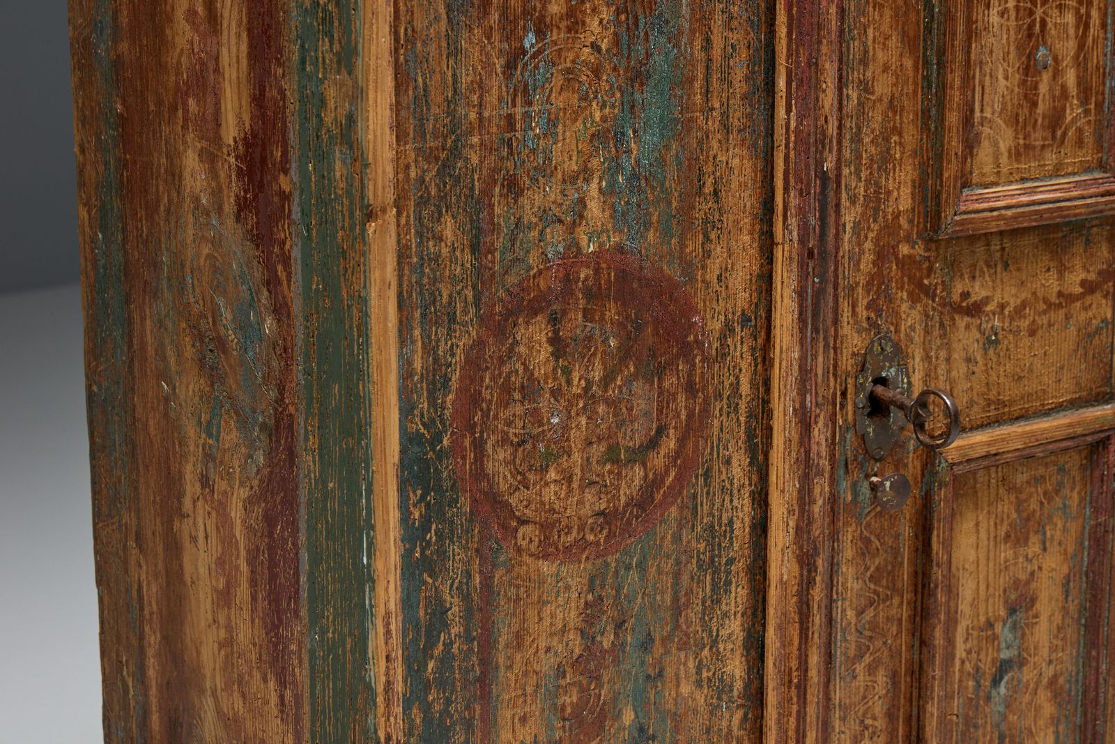 Rustic Travail Populaire Cabinet, France, 18th Century photo for sale