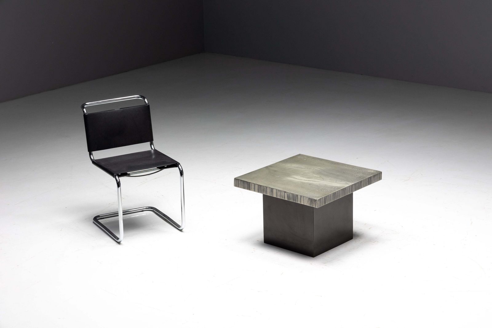 Aluminium Etched Coffee Table By Marc D’haenens, Belgium, 1970s photo furniture