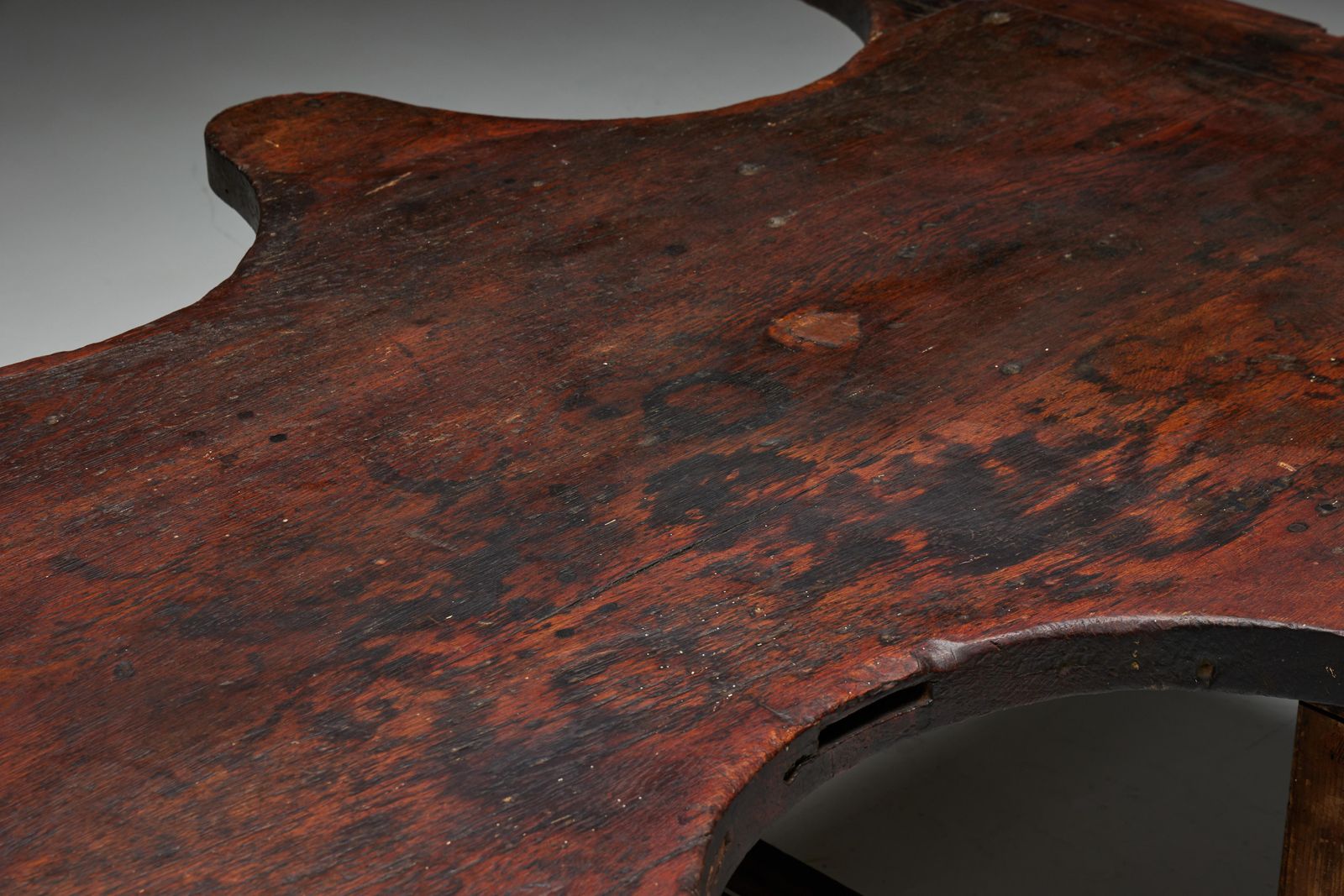 Rustic Free Form Organic Table, France, Late 19th Century photo vintage
