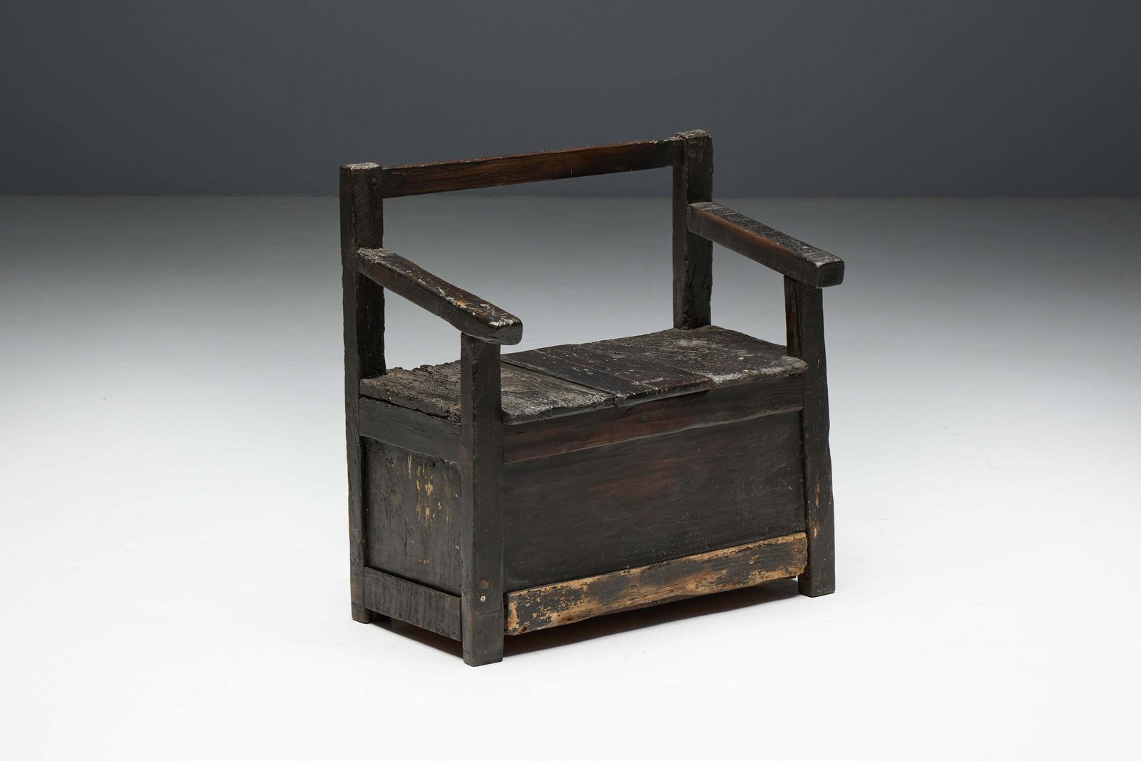 Naive Wabi Sabi Bench, France, 19th Century photo furniture