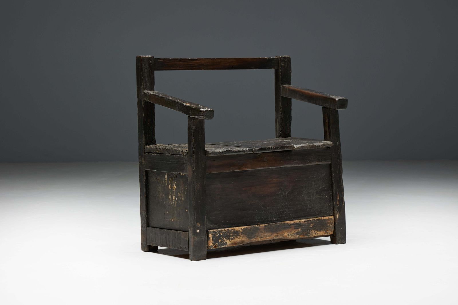 Naive Wabi Sabi Bench, France, 19th Century photo for sale