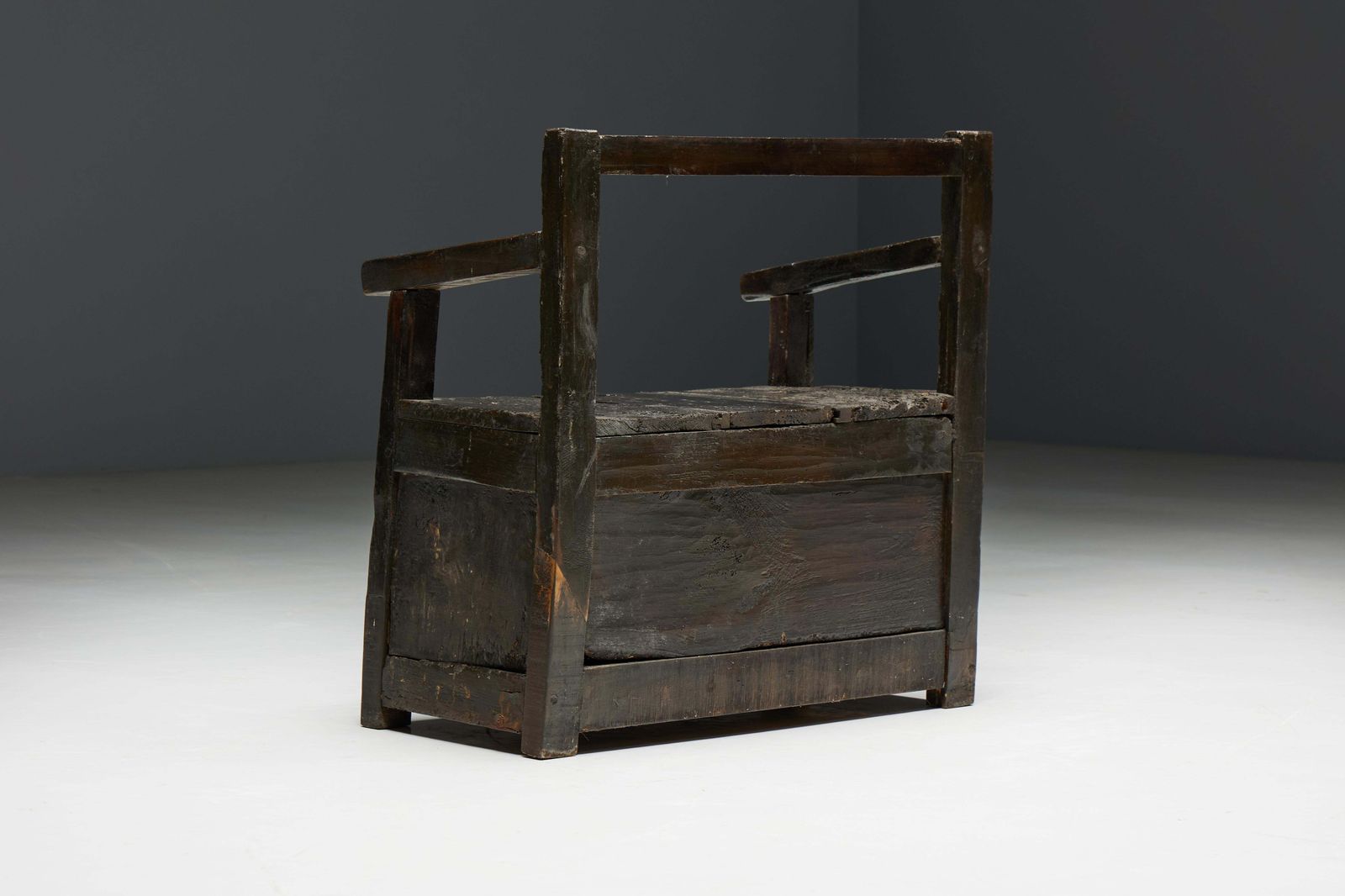1939.0 Naive Wabi Sabi Bench, France, 19th Century photo