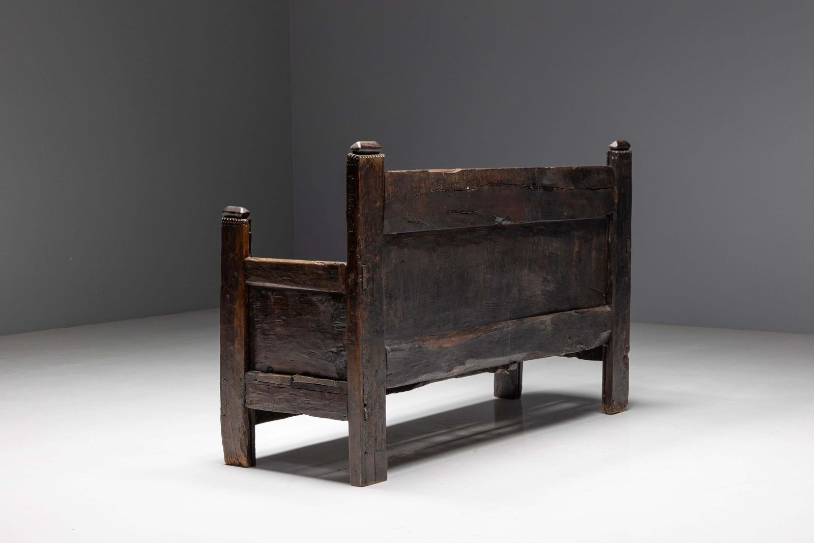 photo furniture Rustic Art Populaire Bench, France, 19th Century