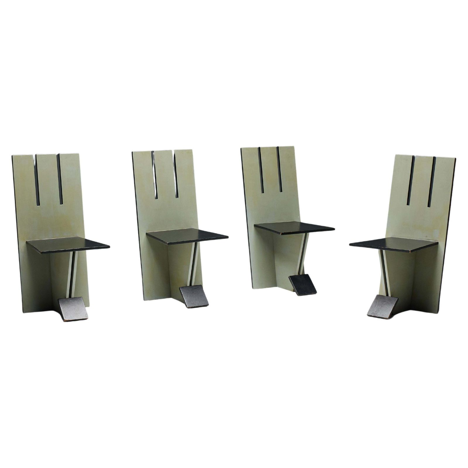 Dining Chairs In The Style Of De Stijl Movement, Netherlands, 1950s
