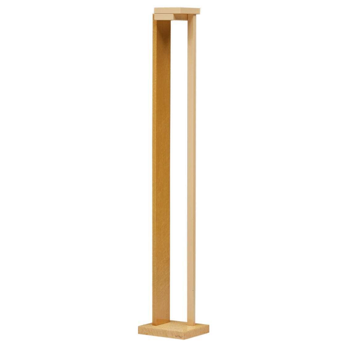 Lacquered Burl Floor Lamp By Paul Michel, Belgium, 1980s
