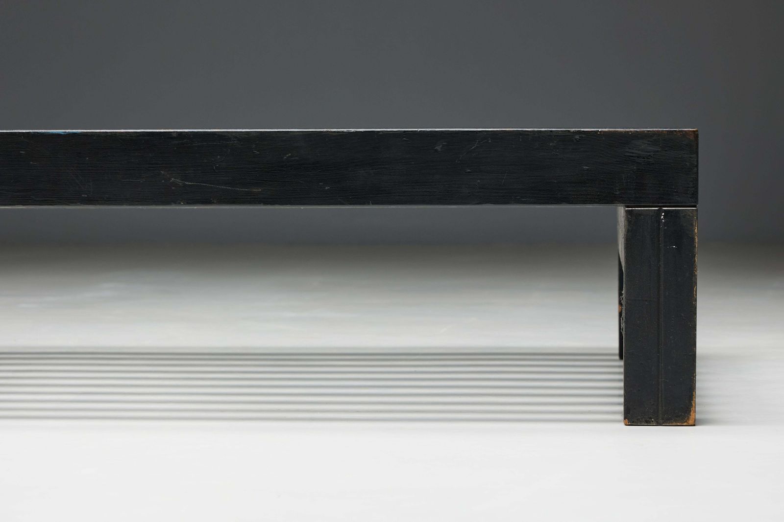 Mid Century Slatted Bench Or Coffee Table, France, 1960s photo vintage