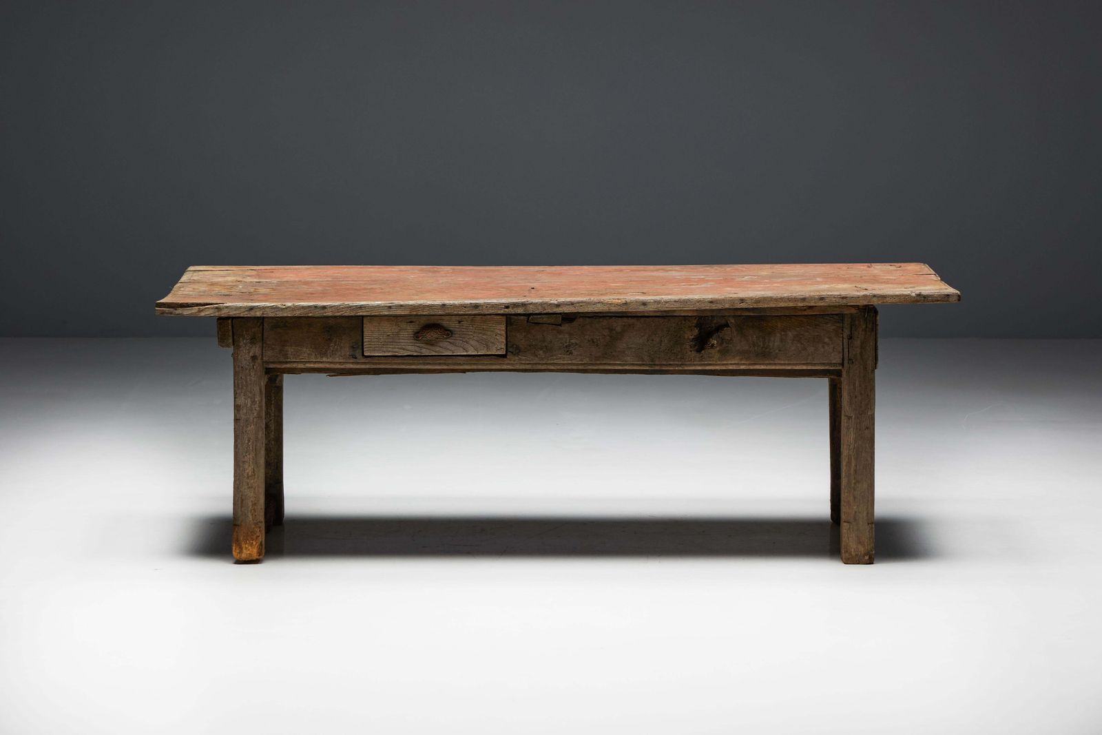 Rustic Travail Populaire Dining Table, France, Early 19th Century photo furniture
