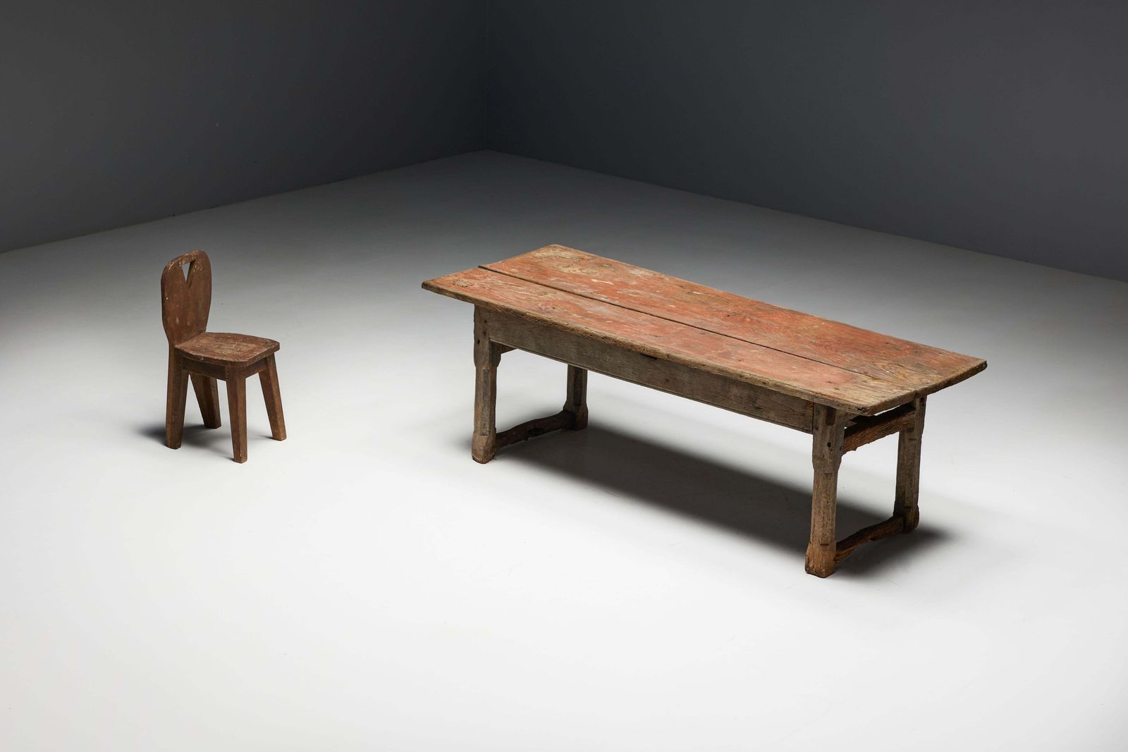 6331.0 Rustic Travail Populaire Dining Table, France, Early 19th Century photo