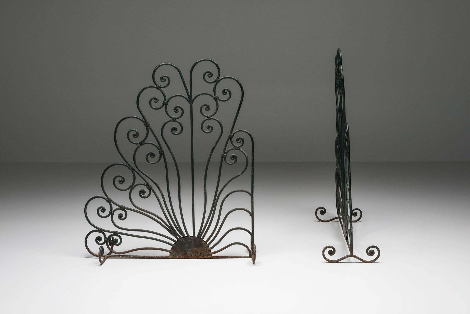 Orientalist Room Divider In Wrought Iron, France, 1900s photo for sale
