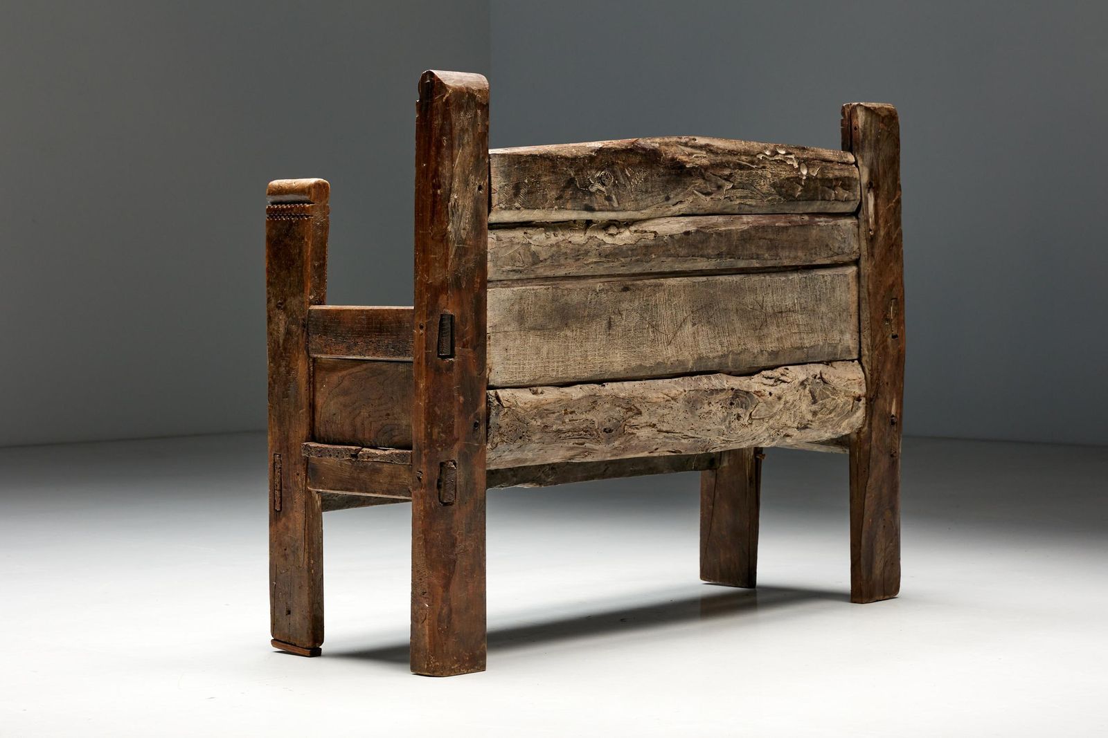 Rustic Folk Art Bench, Spain, 19th Century photo furniture