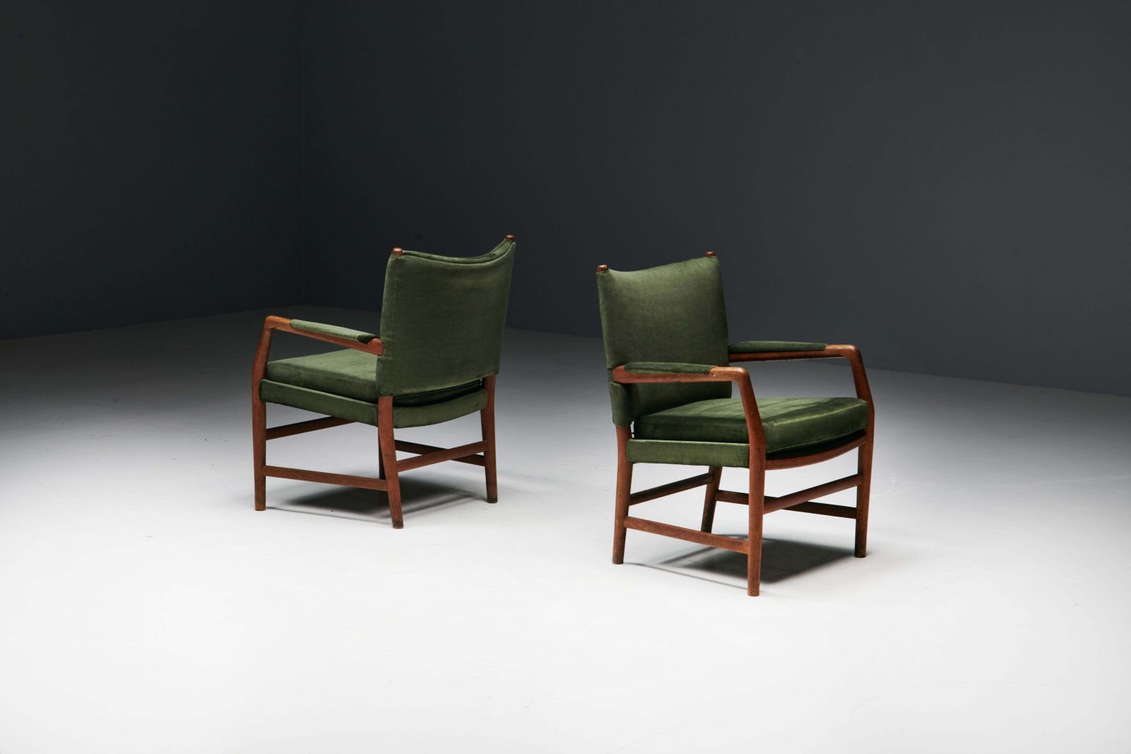 Conference Chairs By Hans J. Wegner For The Aarhus City Hall, Denmark, 1940s photo Furniture