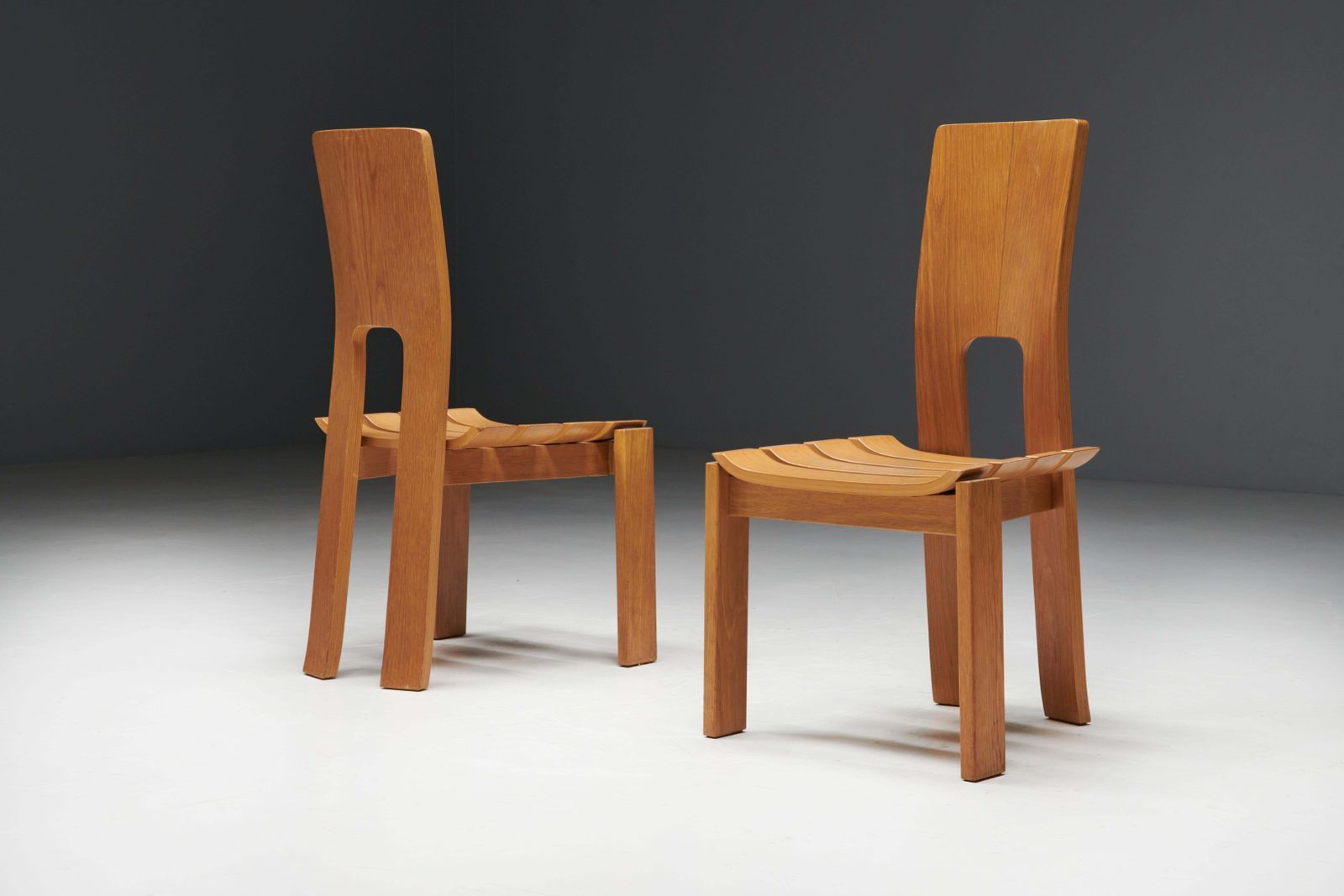 Scandinavian Modern Plywood Dining Chairs, 1970s photo buy