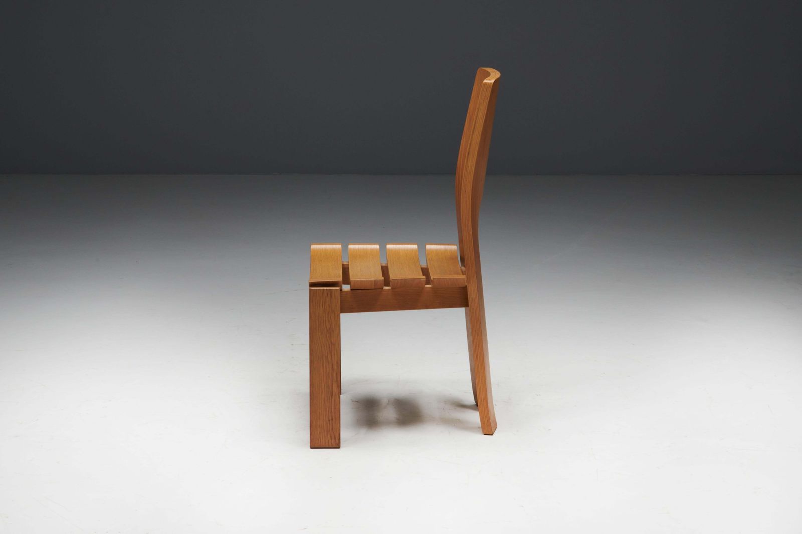 459.0 Scandinavian Modern Plywood Dining Chairs, 1970s photo