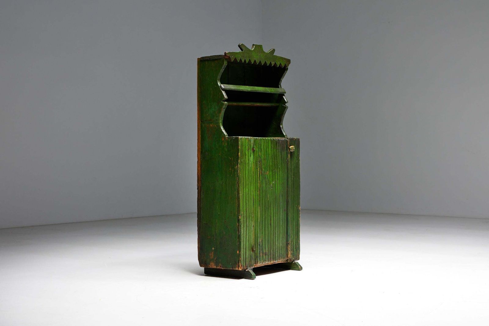 Rustic Folk Art Cabinet, France, Early 20th Century photo for sale