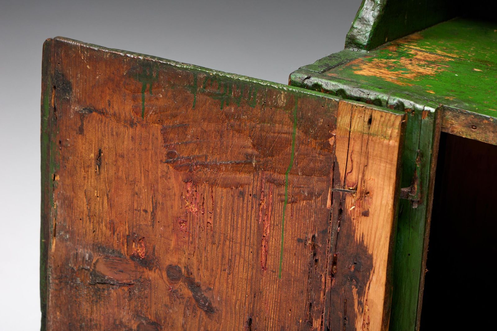 photo for sale Rustic Folk Art Cabinet, France, Early 20th Century