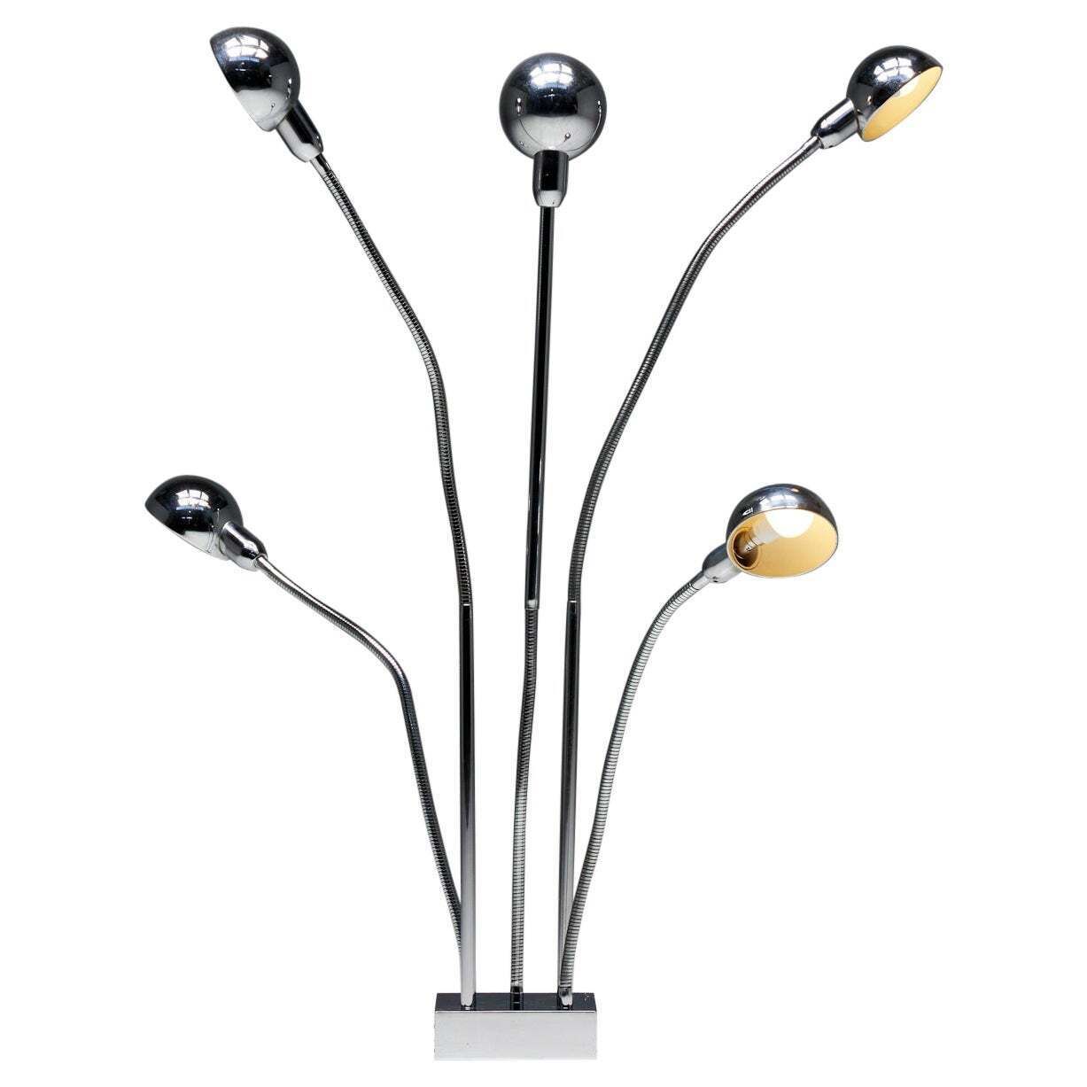 Hydra Floor Lamp By Pierre Folie For Jacques Charpentier, France, 1970s