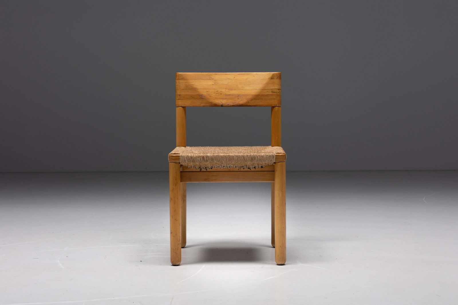 Mid Century Pine Dining Chairs, France, 1960s photo 791.0