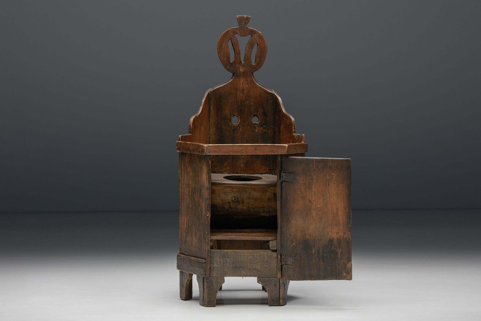 Robust Wooden Chair, France, 19th Century photo 2517.0