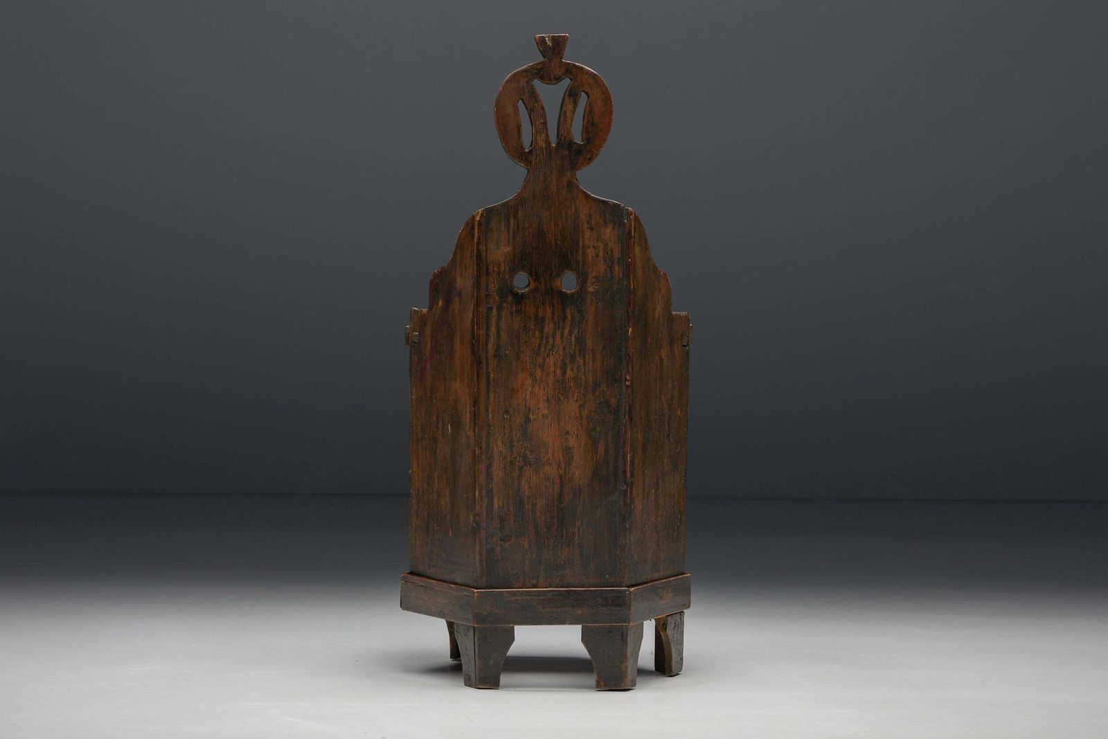 Robust Wooden Chair, France, 19th Century photo vintage