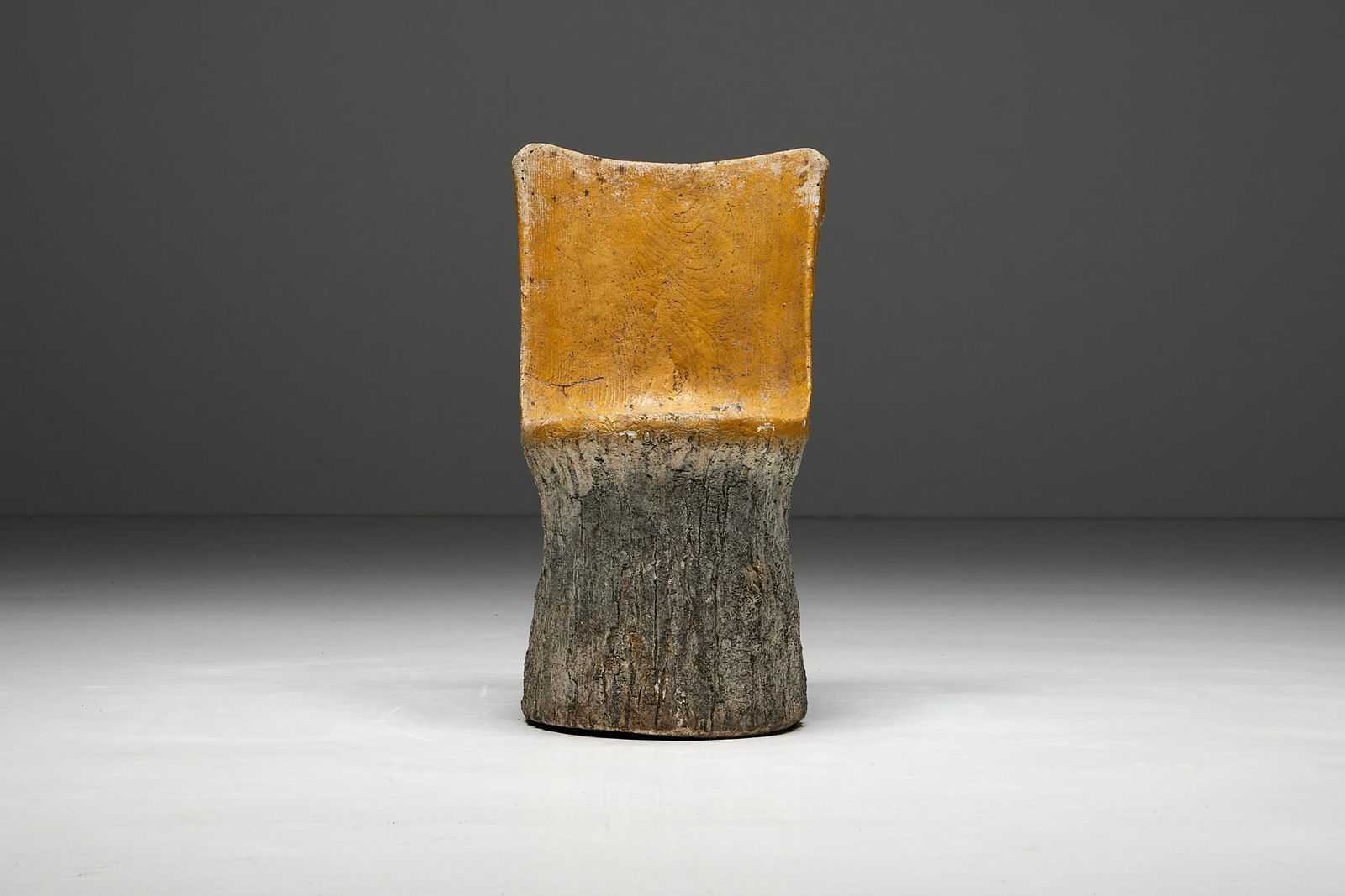 Brutalist Concrete Chair, France, 1970s