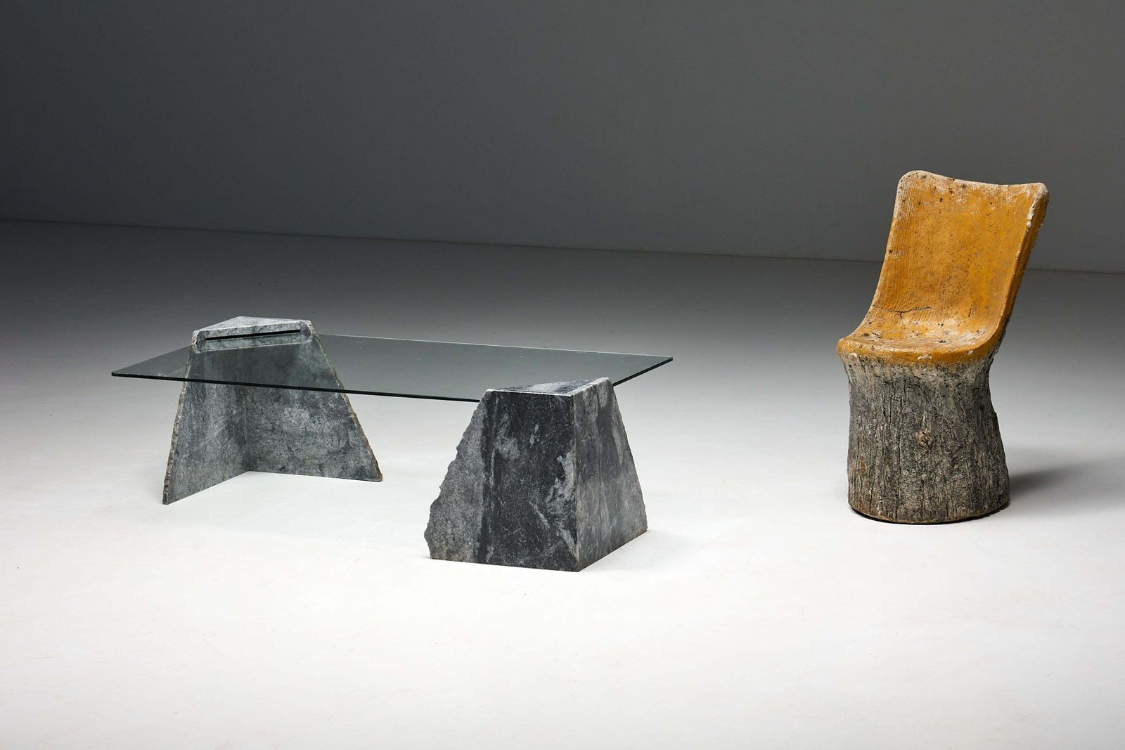 Brutalist Concrete Chair, France, 1970s photo buy