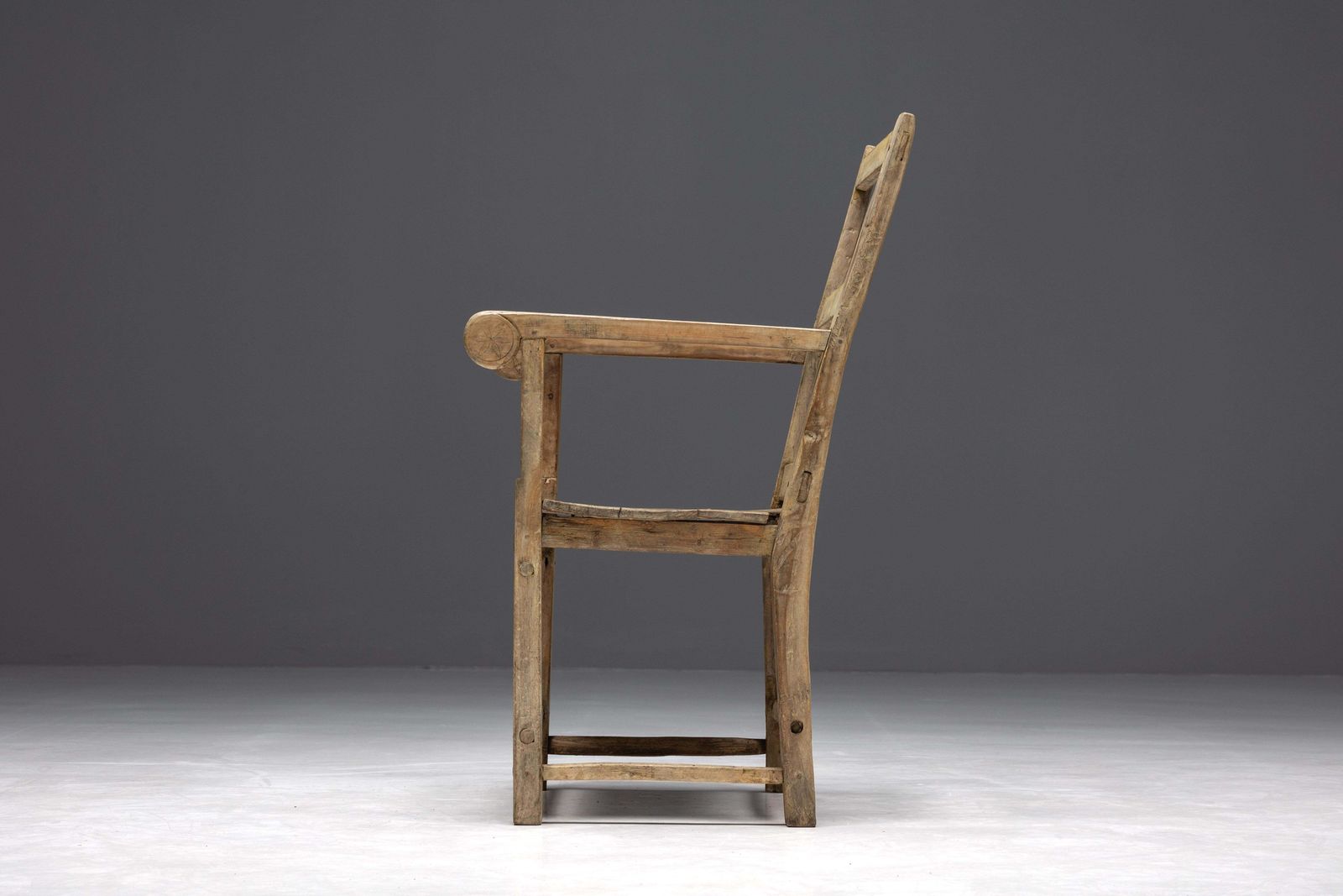 Rustic Art Populaire Armchair, France, 19th Century photo 1583.0