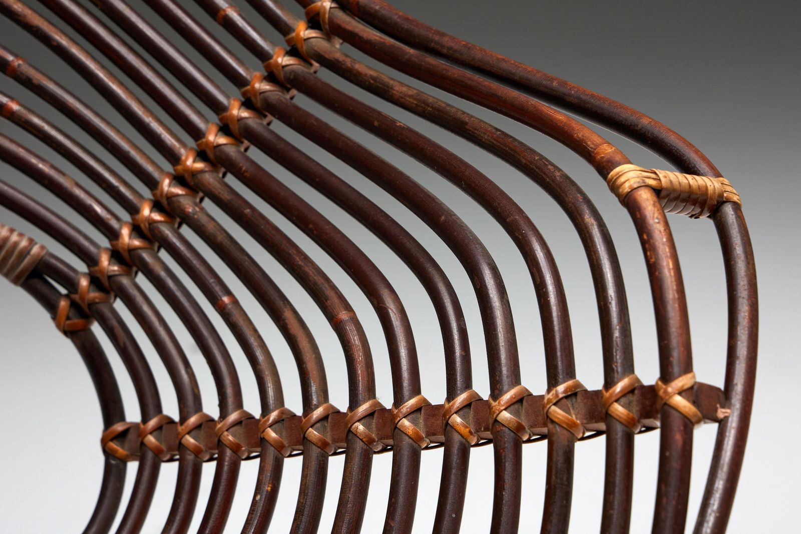 Rattan Chair By H. Broekhuizen For Rohé Noordwolde, Netherlands, 1960s photo 1504.0