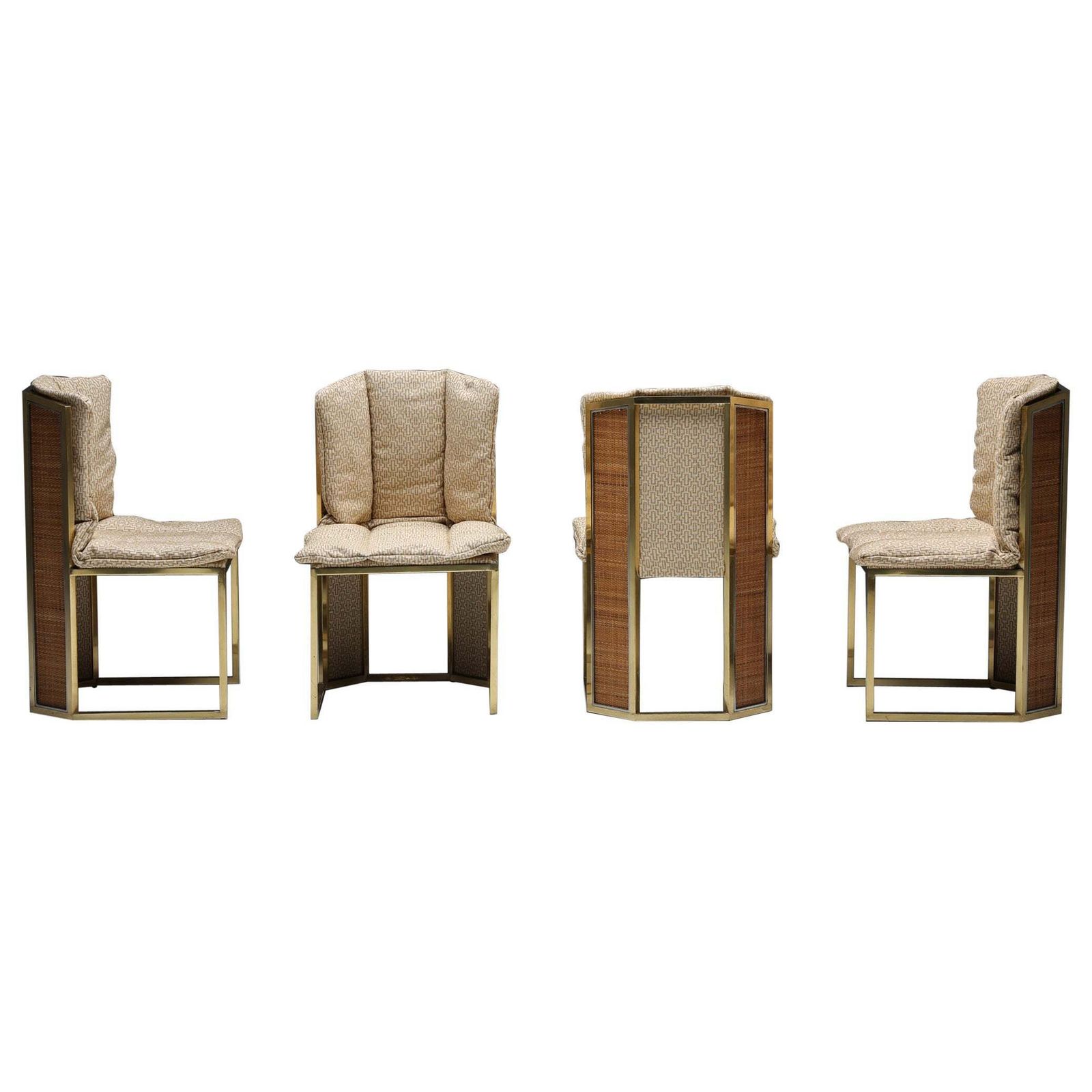 Regency Dining Chairs By Romeo Rega, Italy, 1970s