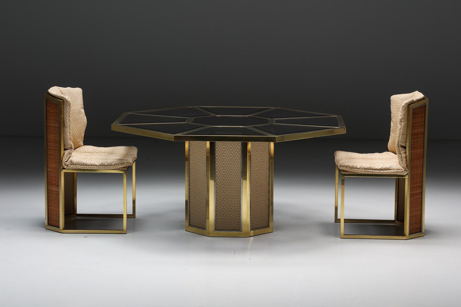 photo furniture Regency Dining Chairs By Romeo Rega, Italy, 1970s