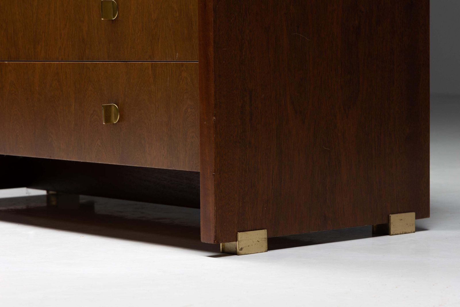 Walnut And Brass Cabinet By Pierre Balmain, France, 1980s photo 4076.0