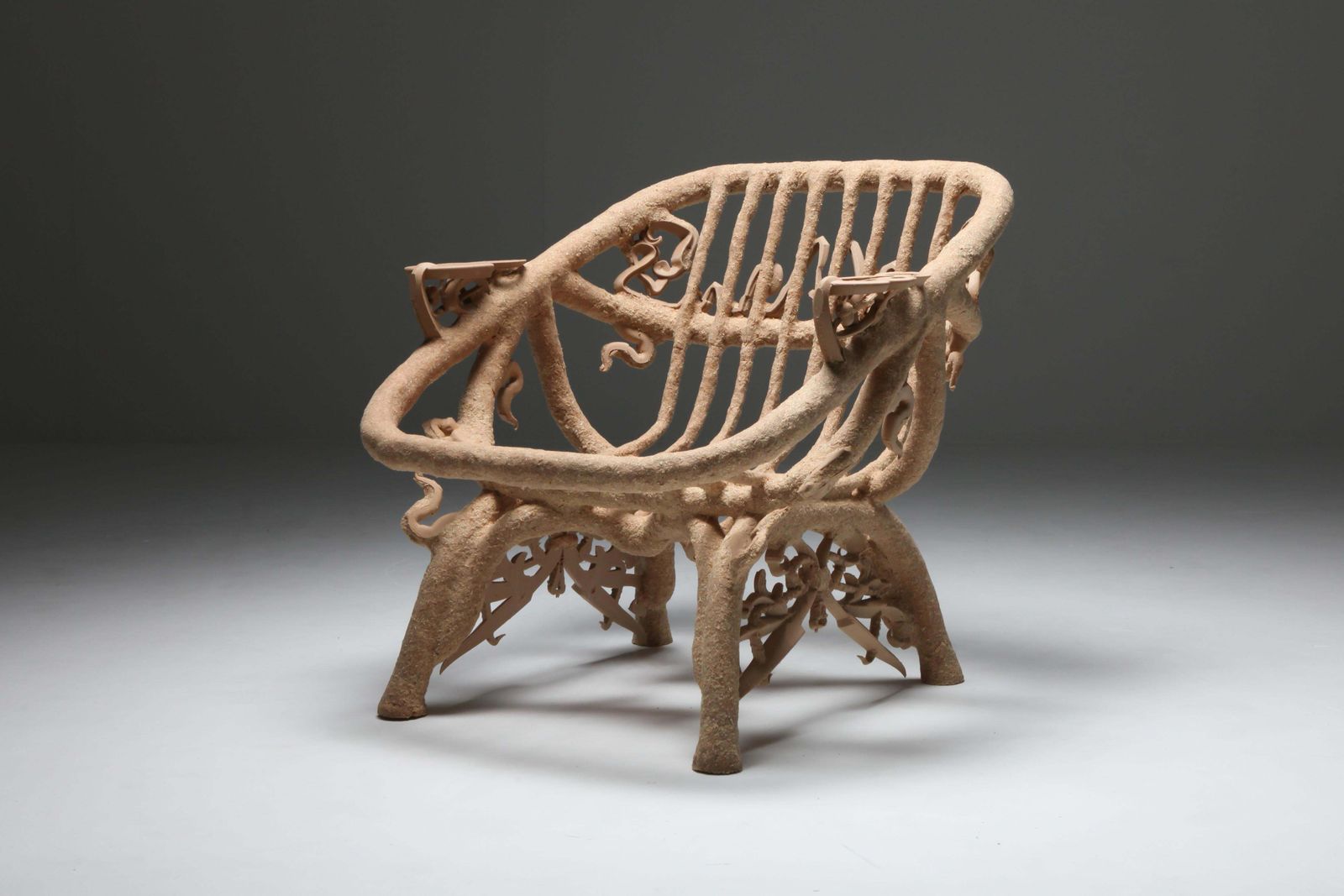 'Goo Lounge Chair' Wooden Chair With Ornamental Features, Schimmel & Schweikle photo 5223.0