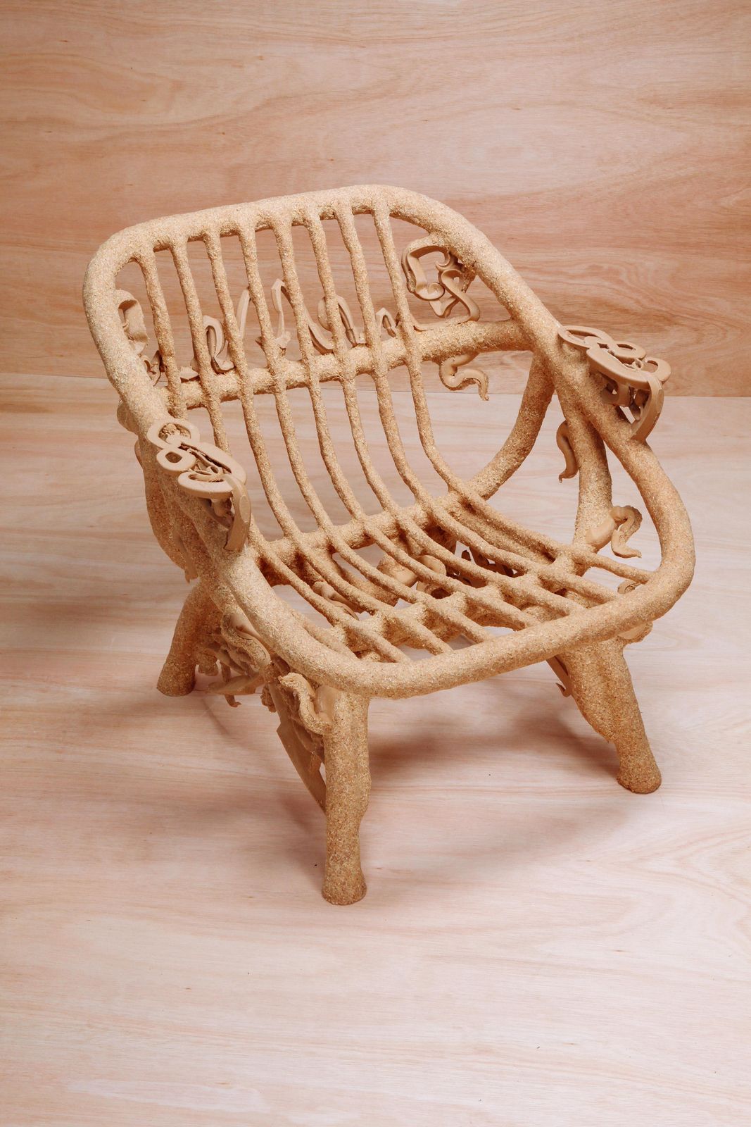 photo vinterior 'Goo Lounge Chair' Wooden Chair With Ornamental Features, Schimmel & Schweikle