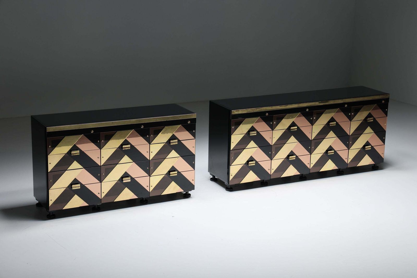 Black & Gold Hollywood Regency Sideboard, 2000s photo 7621.0
