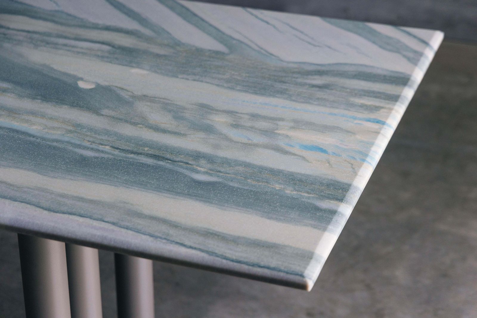 5659.0 Pia Manu Dining Table In Marble & Steel, 1990s photo