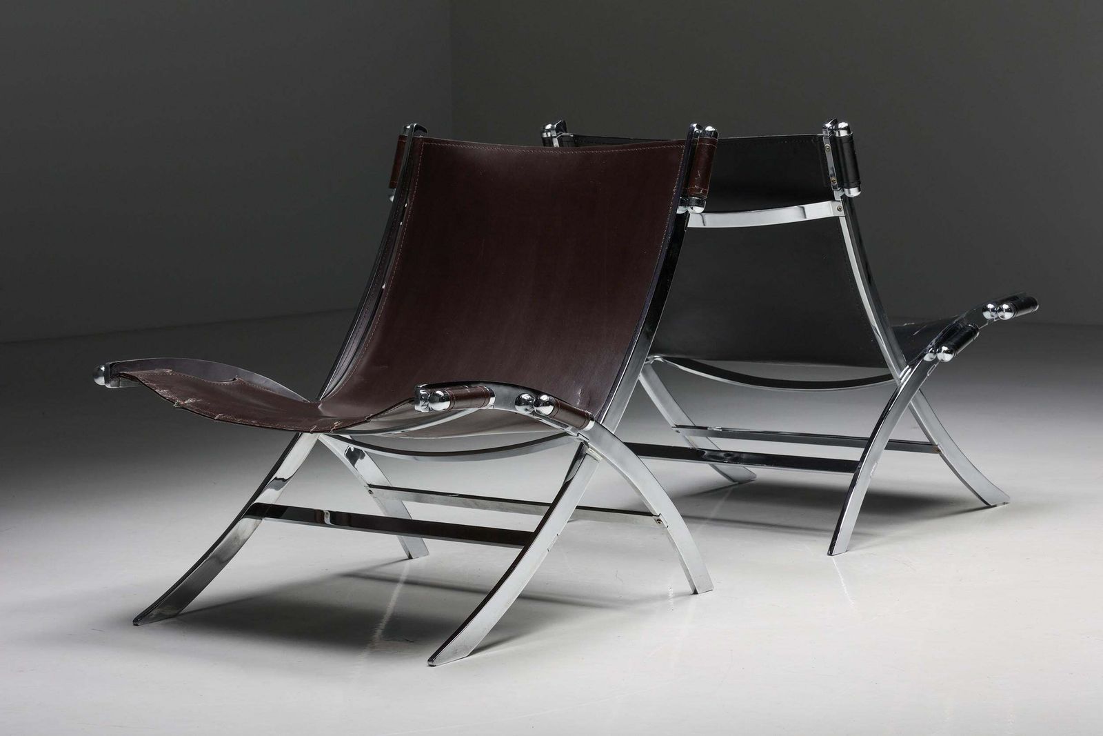 photo buy Ilva Design Lounge Chair Model Cuba, Burgundy Leather, Denmark, 2000s