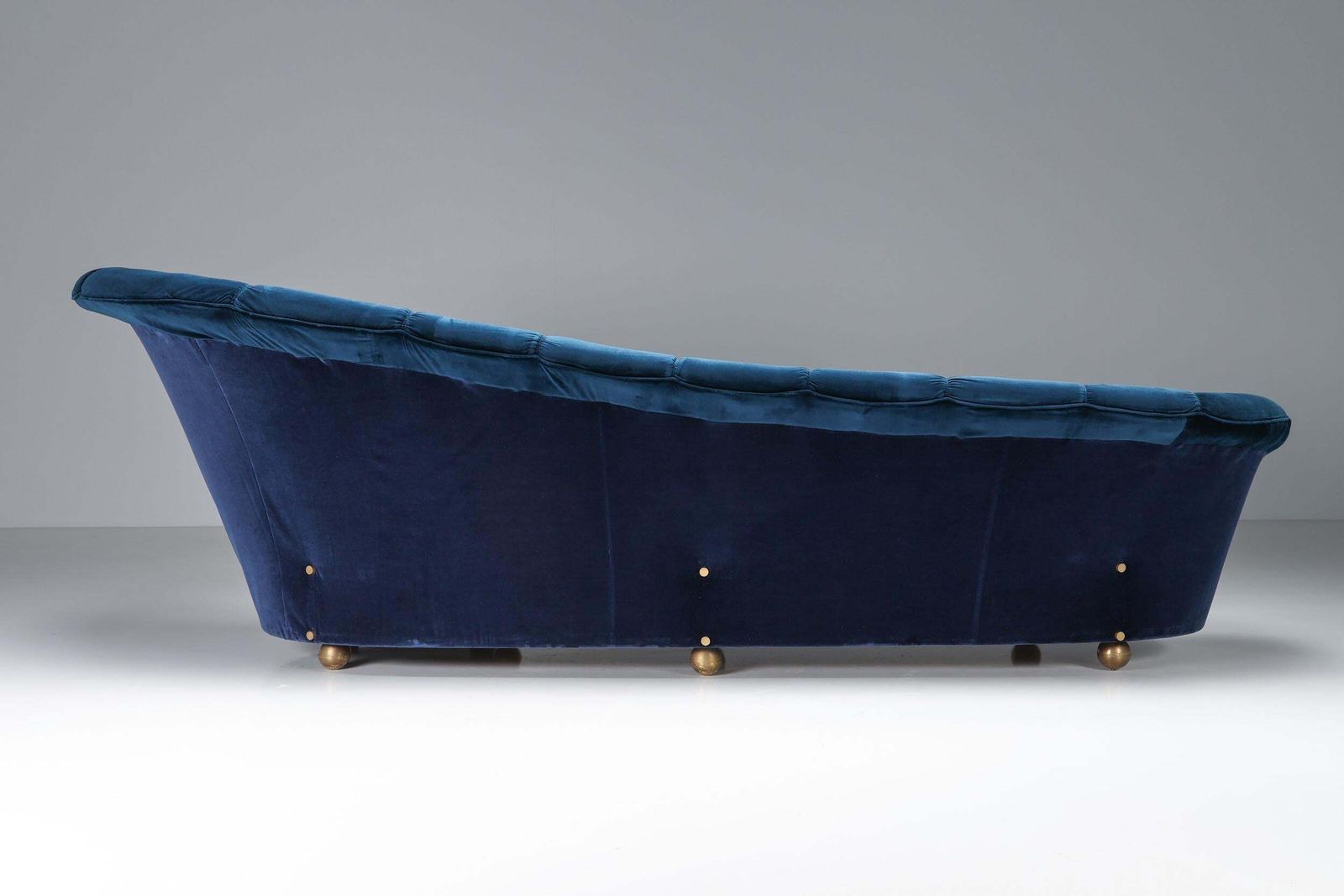 Velvet Sofa Attributed To Marzio Cecchi, Italian Design, Glam Canape, 1970's photo for sale