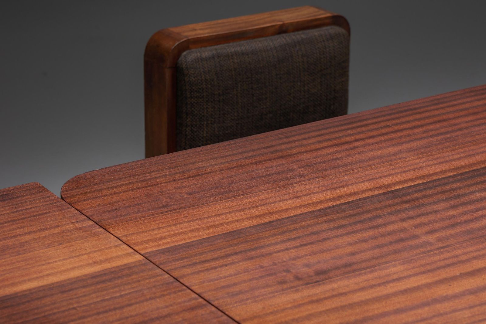 Furniture Extendable Dining Table By John Van Zeeland, Art Deco, Belgium, 1930s photo