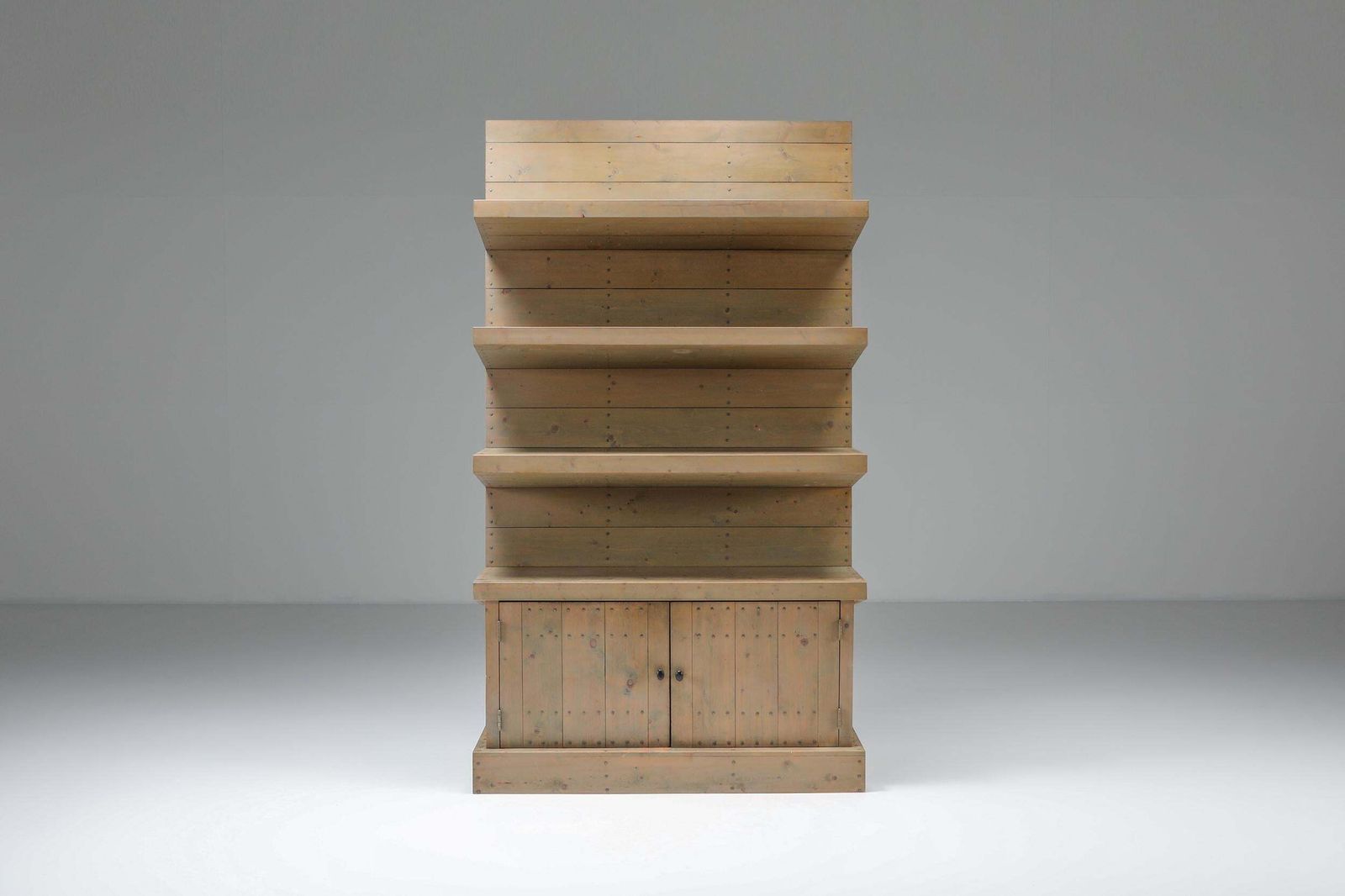 Wall Unit By Dom Hans Van Der Laan In It's Typical Minimal Brutalist Style photo furniture