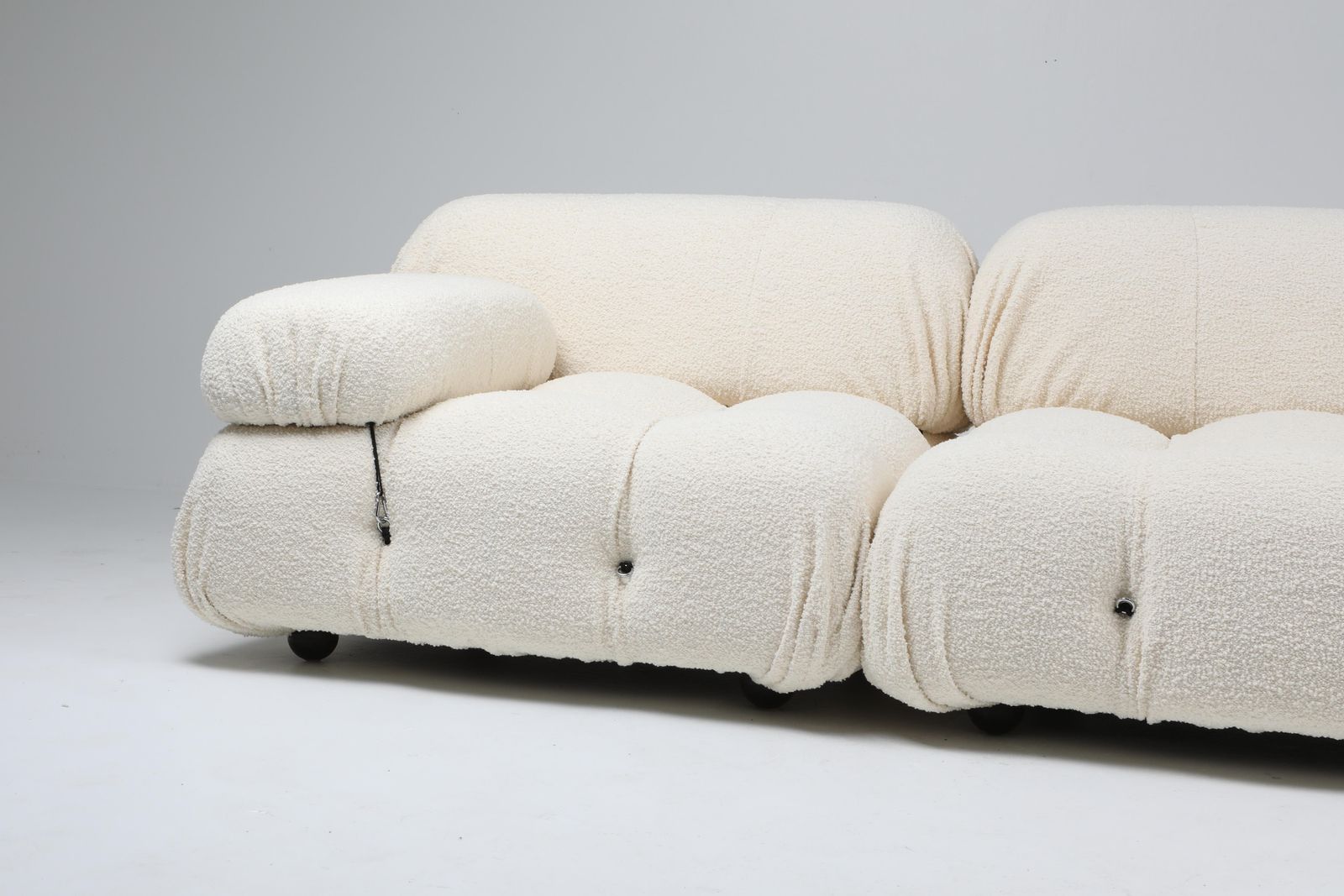 Camaleonda Sofa Set In Boucle Wool With Armrests By Mario Bellini, 1970's photo Furniture